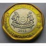 Сингапур 1 доллар 2013 год