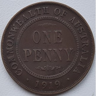 Австралия 1 пенни 1919 год с387