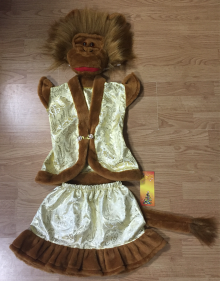 Детский карнавальный костюм Обезьяна парча, возраст 2-6 лет