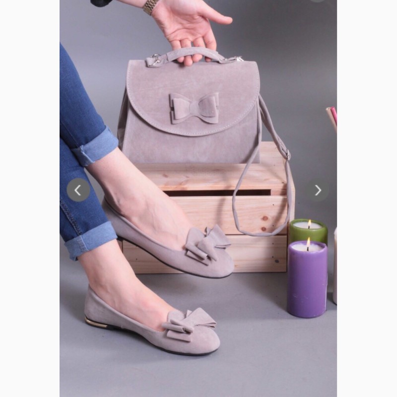 Фото 3. Продам новые женские наборчики -балетки+сумочка. Размеры-36-40. Иск.замш. Турция