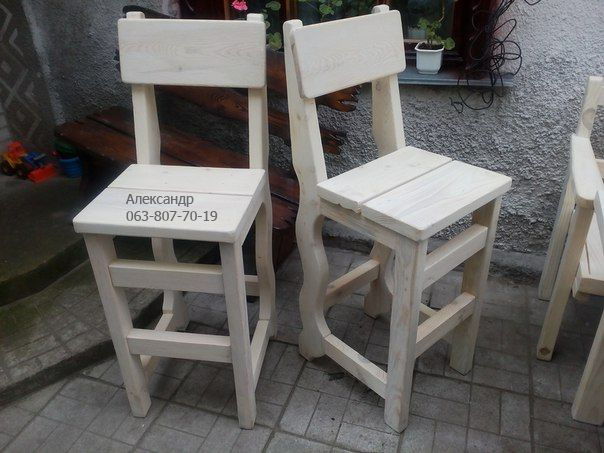 Фото 3. Барный стул под старину ( барные стулья из дерева ) деревянные
