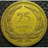 Турция 25 куруш 1956 год СОСТОЯНИЕ