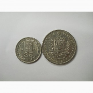 Монеты Венесуэлы (2 штуки)