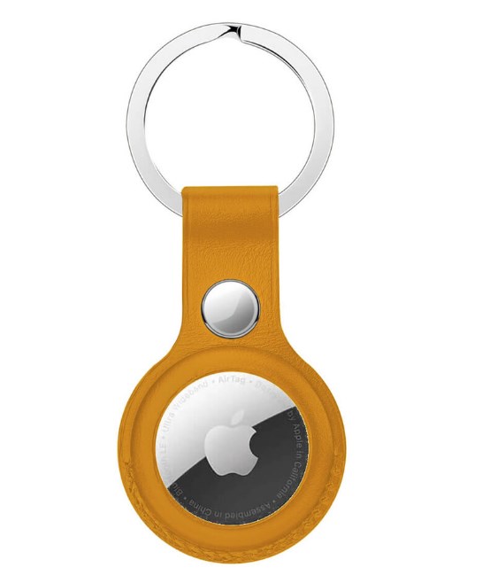 Фото 17. Брелок с кольцом Apple AirTag Silicone Key Ring Black (HC) изготовлен из силикона