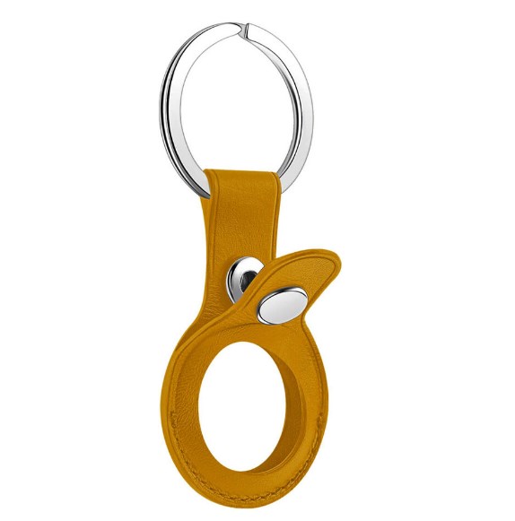 Фото 18. Брелок с кольцом Apple AirTag Silicone Key Ring Black (HC) изготовлен из силикона