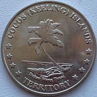 Кокосовые о-ва 20 центов 2004 год с145 ОТЛИЧНАЯ