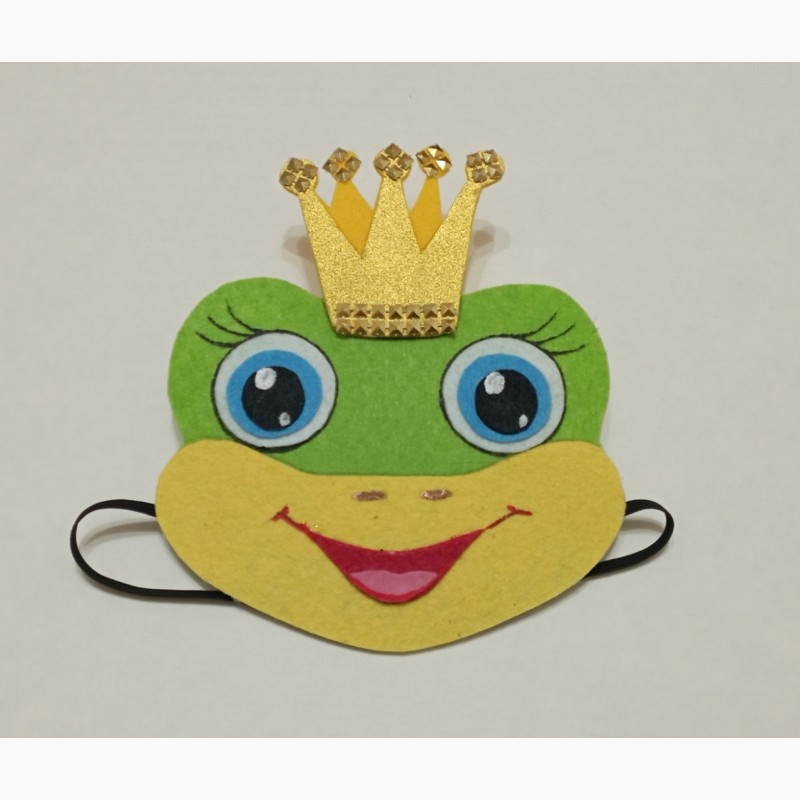 Фото 2. Карнавальная маска-наголовник Царевна лягушка (жабка)