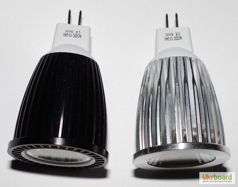 Светодиодная лампа 12W LED MR16 АС/DC 12-24V, 12Вт 12-24 вольт