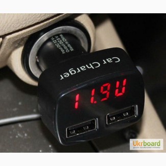 Продам: 2хUSB 3, 1А цифровой вольтметр, амперметр, термометр, авто зарядка в прикуриватель