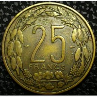 Камерун 25 франков 1958 год ОТЛИЧНЫЙ СОХРАН