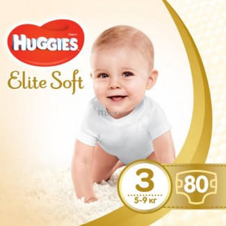 Памперсы Huggies elit soft 3 mega 80 шт акция большой выбор