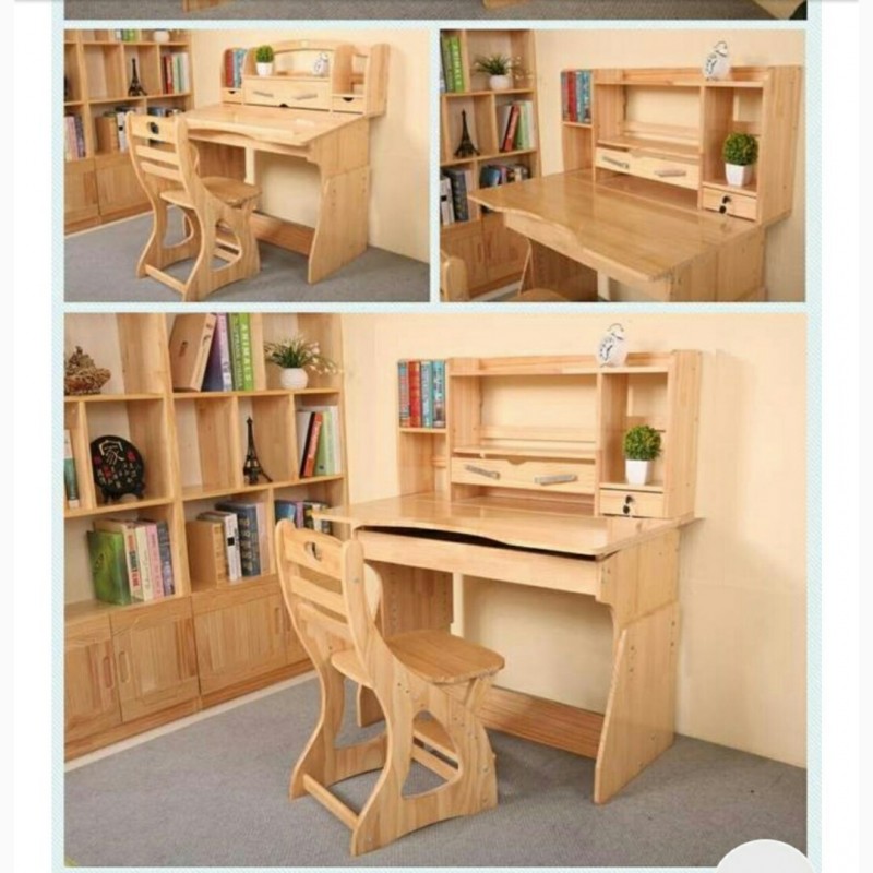Фото 2. Парта-стол деревянный