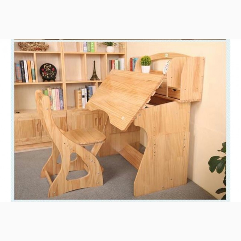 Фото 4. Парта-стол деревянный