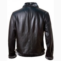 Шкіряна куртка Top Gun Leather Jacket with Bonded Fur