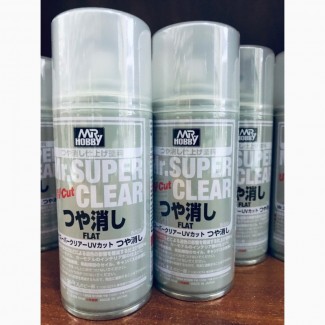 Mr. Super Clear UV Cut Flat Spray Лак, Клир для рисования, ООАК