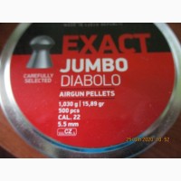 Пульки JSB Diabolo Exact Jumbo 5.5 мм, 1.03 г 500 шт