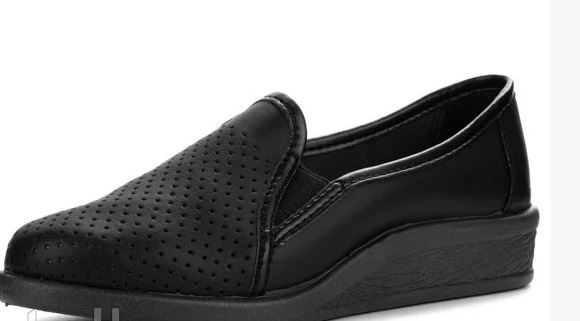 55-01 Туфли кожаные женские, черные