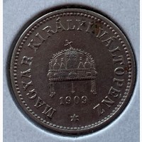 Венгрия 10 филлеров 1909 год СОСТОЯНИЕ