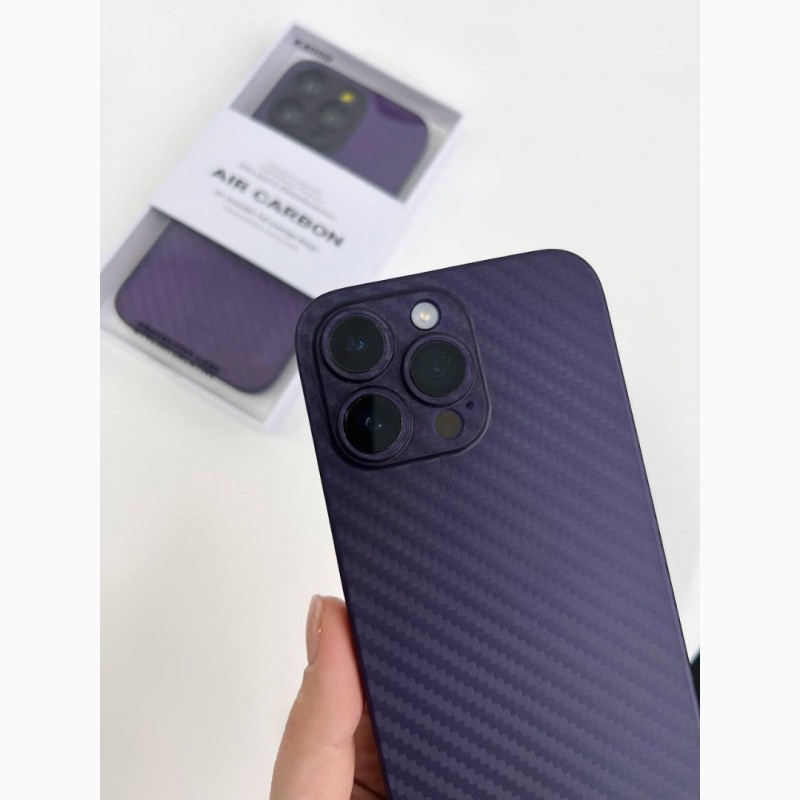 Фото 12. Чехол iPhone K-DOO Kevlar case на 14 Pro K-DOO Air Carbon Full Camera Карбоновий чохол K