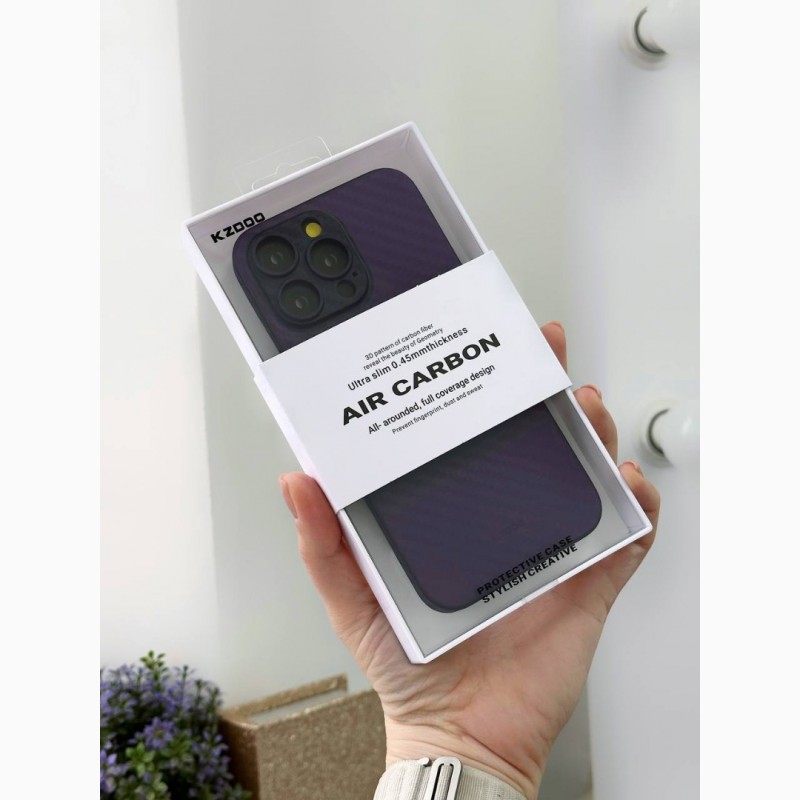 Фото 13. Чехол iPhone K-DOO Kevlar case на 14 Pro K-DOO Air Carbon Full Camera Карбоновий чохол K