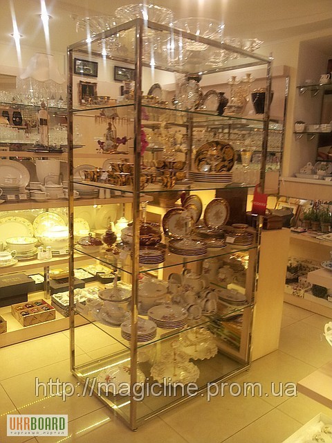 Торговый стеллаж для посуды, сувениров, цветов и пр