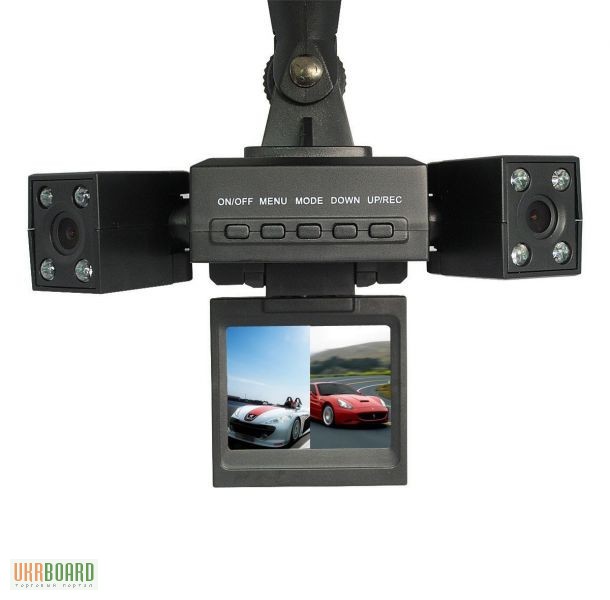 Фото 5. Автомобільний відеореєстратор з двома камерами Two camera car DVR 055