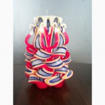 Подарочные свечи ручной работы - Цветок в корзине