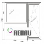 Металлопластиковые двери REHAU