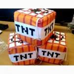 НАЛИЧИЕ Плюшевая игрушка куб Minecraft TNT Block 10см Майнкрафт