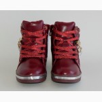 Демисезонные ботинки для девочек EEBB арт.519 красный с 27-32р