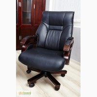 Офісні меблі BEMONDI - шкіряне крісло МЕНЕДЖЕР чорний колір