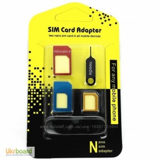 Набор адаптеров SIM-карты NanoSim, MicroSim, sim card adapter