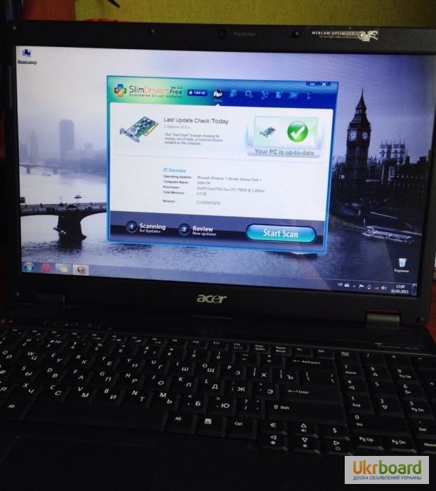 Фото 4. Игровой красивый ноутбук, в прекрасном состоянии Acer Extensa 5635G