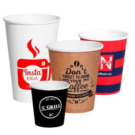 Фото 2. Бумажные стаканы с Вашим Логотипом (брендирование бумажных стаканов)