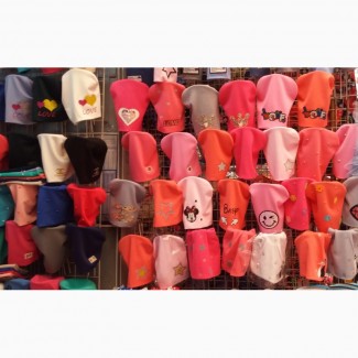 Трикотажные шапочки для девочек 50-54 см опт и розница