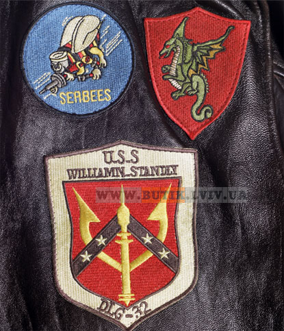 Фото 6. Шкіряна куртка Top Gun Official Signature Series Jacket (коричнева)