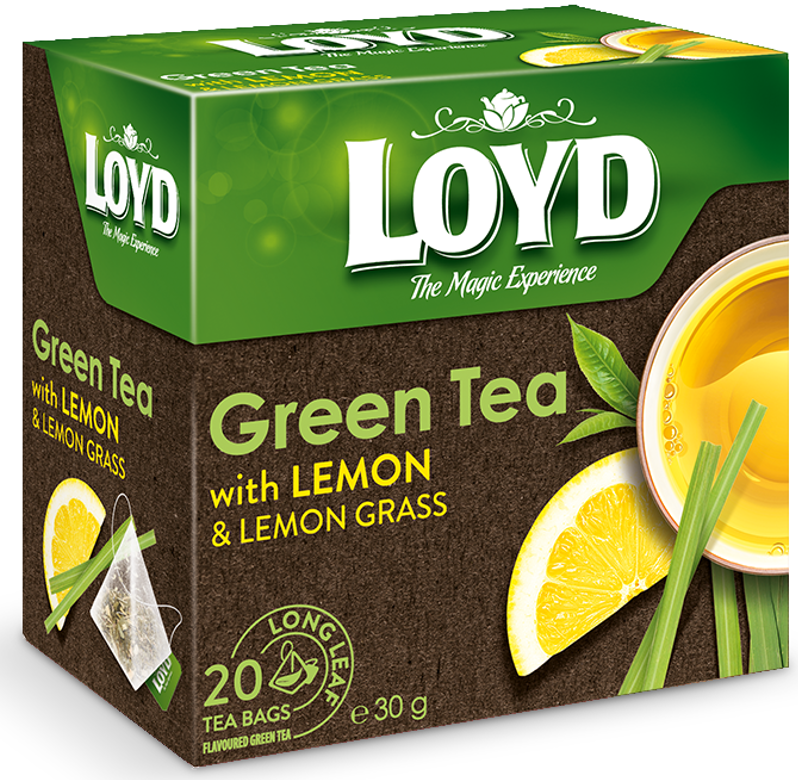 Чай зеленый Loyd Лимон и Лемонграсс в пирамидках 20 шт х 1.5 г