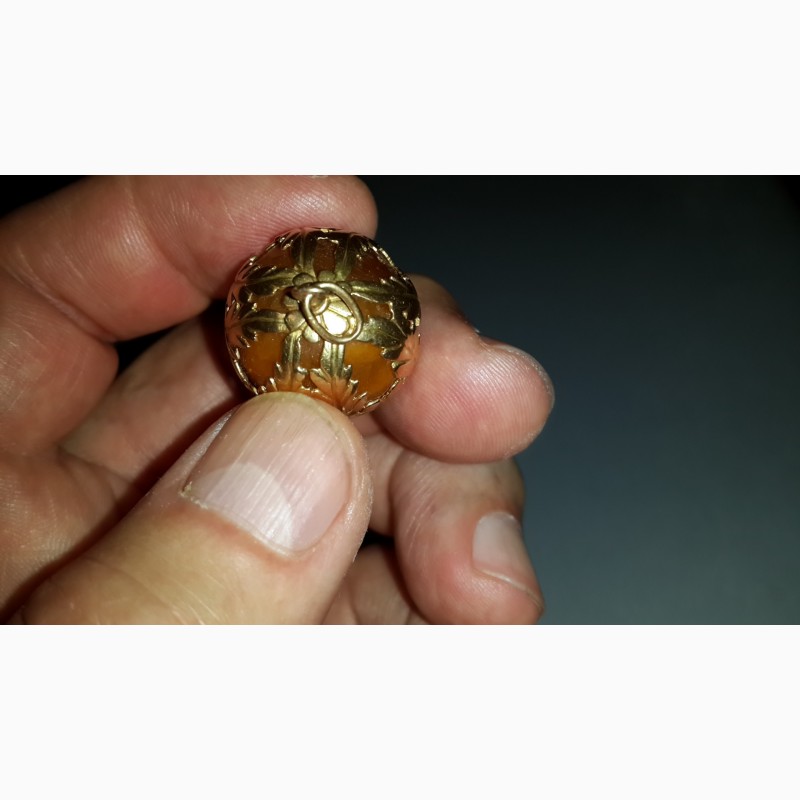 Фото 5. Золотой кулон(18карат - 750 проба) с янтарем. Куба