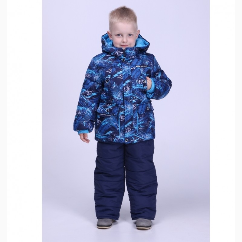 Детские зимние тёплые комбинезоны для мальчиков 1-5 лет, цвета разные-S9959