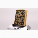 Зажигалка ZIPPO 20903 204B GOLD FLORAL FLOURISH оригинал, новая