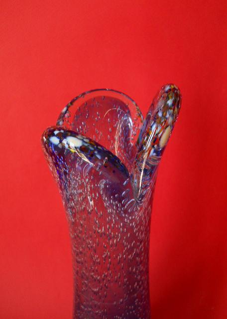 Фото 5. Винтажная ваза из голубого Муранского стекла