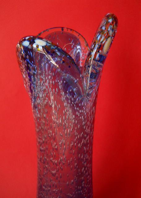 Фото 6. Винтажная ваза из голубого Муранского стекла