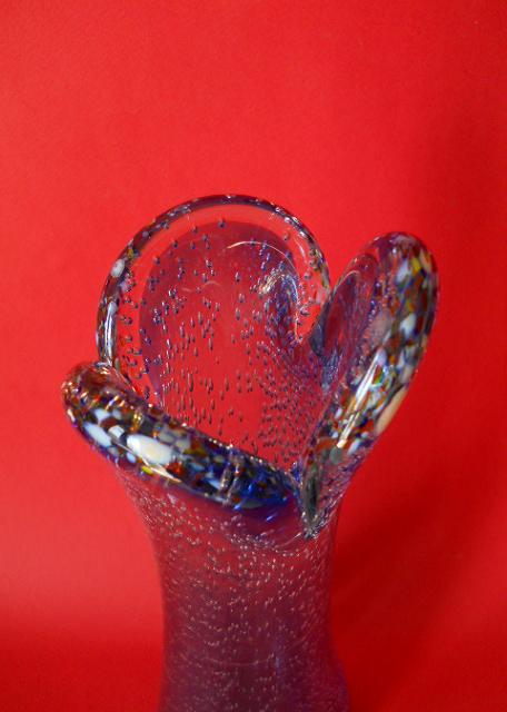 Фото 7. Винтажная ваза из голубого Муранского стекла