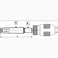 Оправка, (конус, переходник), для сверлильного патрона КМ1/В18, 6039-0011