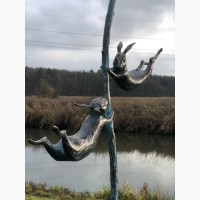 Садово-парковая скульптура на заказ Веселые зайцы