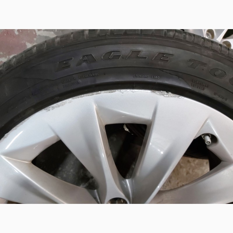 Фото 3. Диск колесный 19X8.0 ET40 - SILVER SLIPSTREAM с повреждением Tesla model S