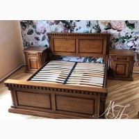 Дубовая двуспальная кровать Флорис