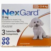 Жевательные таблетки Merial Nexgard (Нексгард) для собак 2-4 кг
