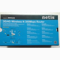 Netis MW5230 3G/4G Wi-Fi-маршрутизатор роутер для USB-модемів