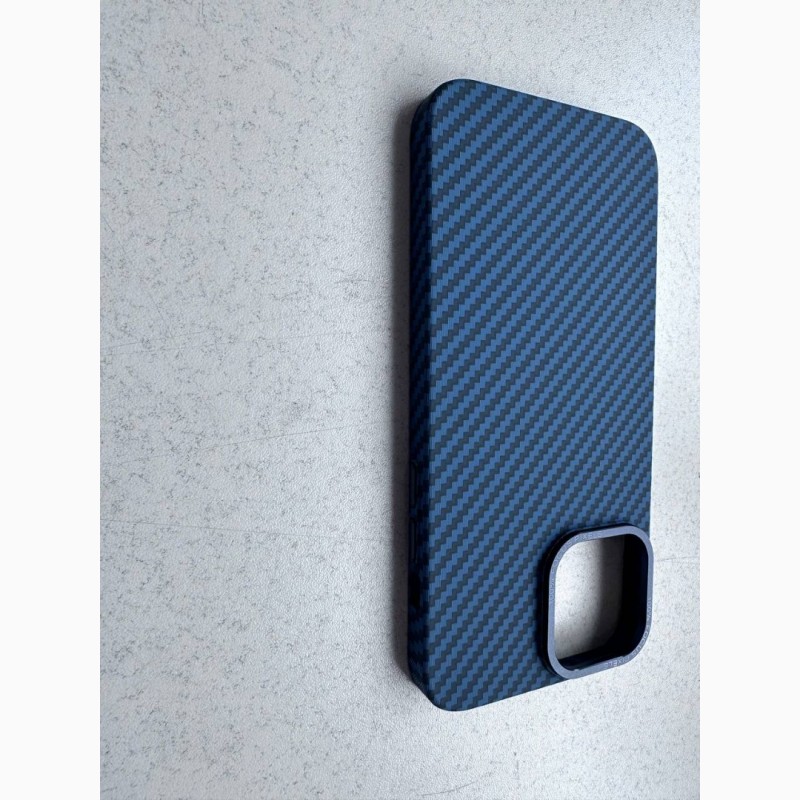 Фото 11. Карбоновый синий чехол Carbon Case with MagSafe на iPhone 13 pro mаx з магсейф Карбоновый
